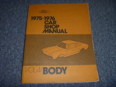 Mercury Marquis Colony Park Capri II 1976 carrocería Cougar manual de reparación xo Foto 1 de 2