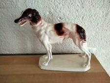 Large Rare Hertwig Katzhutte Wolfhound  borzoi barsoi dog figurine porcelain nr4