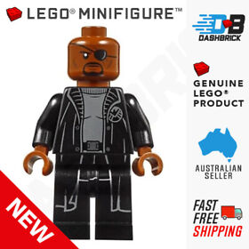 Genuine LEGO® Minifigure - Nick Fury, Leather Trench Coat [MARVEL: Avengers] NEW
