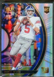 2017 Panini Select Concourse Silver Prizm David Webb #38 New York Giants RC