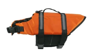 XXS-XXL Hunde Schwimmweste Hunderettungsweste Rettungsweste Hundeweste Orange - Bild 1 von 6