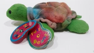 Vintage AVON 1999 FULL O' BEANS SHELLY THE TURTLE, MAY(GREEN) EMERALD BIRTHSTONE - Picture 1 of 10