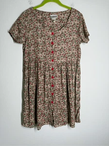 Mini Vestido Vintage Años 90 Rampage Floral Babydoll Talla M Grunge Boho Ver Notas - Imagen 1 de 16