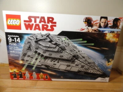 LEGO Star Wars First Order Star Destroyer 75190 NIB SEALED - Image 1 of 2