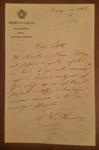 Lettera autografa di Alfonso La Marmora - Picture 1 of 1
