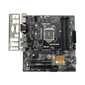 Scheda madre Asus Q170M-C Micro ATX con IO Shield HDMI VGA DVID LGA1151 DDR4 - Foto 1 di 16