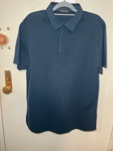 Loro Piana V-Neck Short Sleeve Polo Shirt Size: 3XL Blue XXXL - Picture 1 of 11