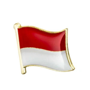 Indonesia Flag Enamel Pin Badge Lapel Brooch Jewellery Bali - Foto 1 di 2