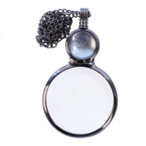 Magnifying Glass Pendant Long Chain Necklace Mother's Day Gift For Reading!