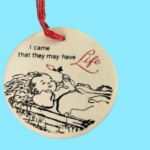 Ein Jesuskind Weihnachtsschmuck Ich kam damit sie leben können - Bild 1 von 4