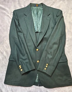 VINTAGE Pendleton Blazer Men's 44R Green 100% Wool Sport Coat Jacket USA Made - Picture 1 of 10