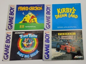 GameBoy Spiel Anleitungen Komvolut 4x Anleitung Deutsch - Bild 1 von 5