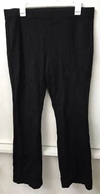 NYDJ Pull On Flare Leg in Ponte 裤子黑色 12 码 — 第 1/4 张图片