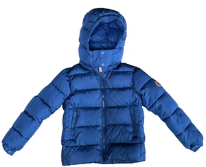 SAVE THE DUCK RAGAZZI NAVY TAMPONE INVERNO ULTRA LEGGERO JKT CON CAPPUCCIO RIMOVIBILE - TAGLIA 6 - Foto 1 di 12