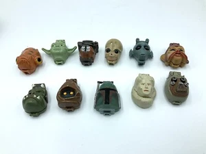 Star Wars Micro Machines Action Fleet Lot Mini Head Playset 1996 11 Head Lot#AO - Picture 1 of 5