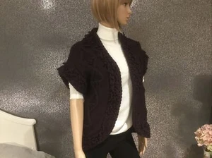 BNWT M&S “ indigo “wool mix short sleeve Open cardigan small . - Picture 1 of 6
