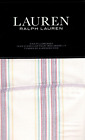 Ralph Lauren 2 King Pillowcases Claudia Stripe Cream Cottage Lilac Turquoise Red