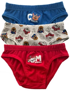 BOYS PAW PATROL PANTS BRIEFS UNDERWEAR - COTTON PACK OF 3 - Picture 1 of 3