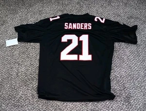 2XL (54) Deion Sanders Atlanta Falcons Black NFL Jersey New - Picture 1 of 2