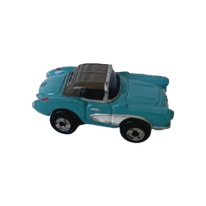Vintage Galoob Micro Machines Chevrolet '57 Corvette 1957 Light Blue - Picture 1 of 6