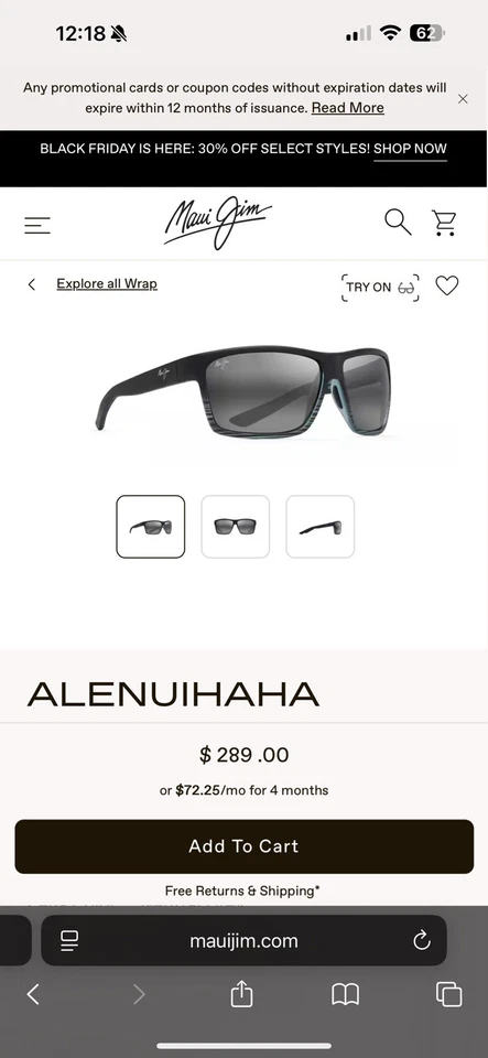 Maui Jim B432-2M 59mm Sunglasses