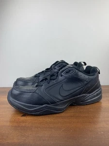 Nike Air Monarch IV Triple Black Walking Shoes 416355-001 Men's Size 14W - Picture 1 of 11