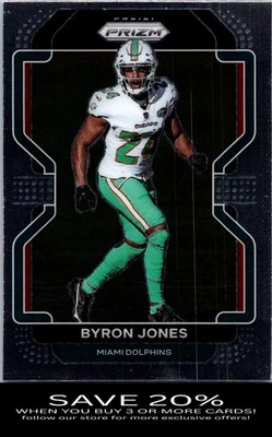 2021 Panini Prizm Byron Jones Miami Dolphins - Image 1 of 2
