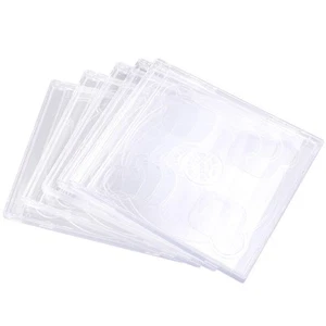 5 Pcs Clear CD Case CD-Hülle Festplattenspeichergehäuse CD-Hüllen - Bild 1 von 12