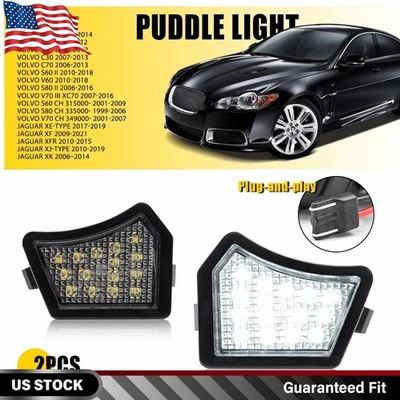 1/2 JUEGO LED Luz LED Bajo Espejo Charco Para Volvo V70 S60 S80 XC90 V50 C30 C70 V50 Foto 1 de 4