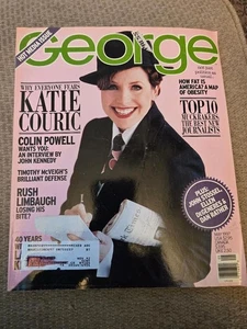 GEORGE Magazine May 1997 JFK Jr. Katie Couric Limbaugh Colin Powell Hot Media - Bild 1 von 7