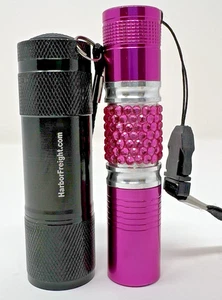 Due mini torce elettriche - nero e rosa - Foto 1 di 3