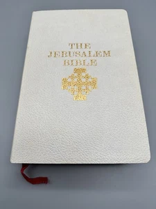 The Jersusalem Bible 1966 White Softcover in Original Box Doubleday! - Imagen 1 de 9