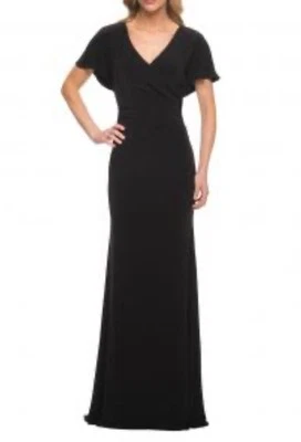 Vestido American Living Ralph Lauren Negro 12 Boda Fiesta Elastizado Crucero Nuevo con Etiquetas Foto 1 de 4