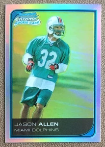 2006 Bowman Chrome Refractor #58 Jason Allen Rookie Miami Dolphins Parallel RC - Picture 1 of 2
