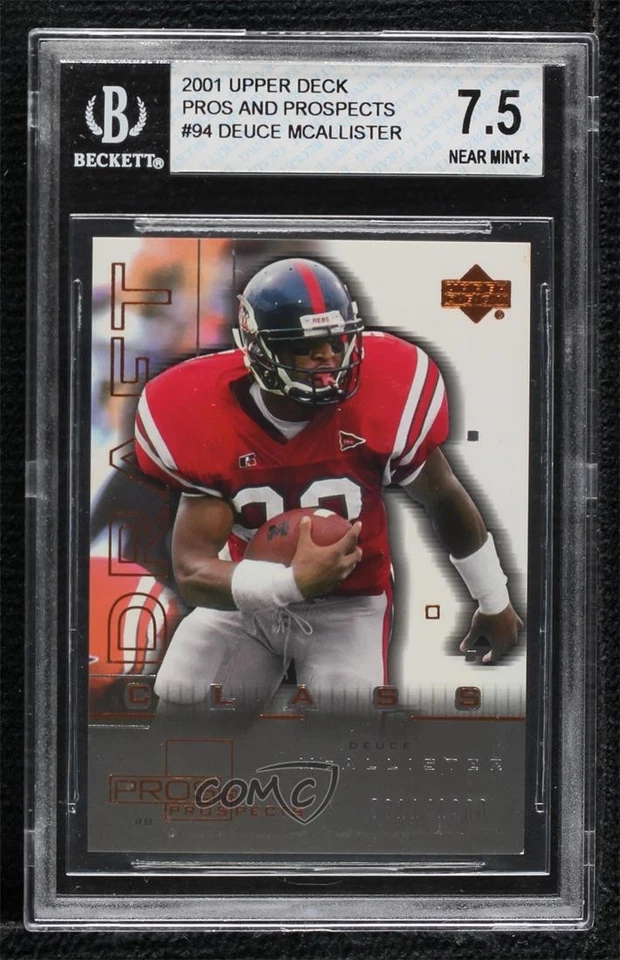 2001 Pros & Prospects Draft Class /1000 Deuce McAllister #94 BGS 7.5 Rookie RC - Image 1 of 2