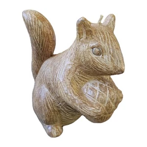 Candela scoiattolo animale 5,25 pollici raccolta accenti fienile ceramica vintage rara - Foto 1 di 7