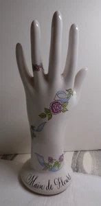 Vintage French style 9” Ceramic Hand Ring Holder Gianna Rose Atelier No. 520 EUC - Picture 1 of 7