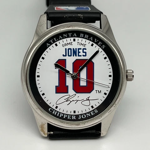 Vintage Chipper Jones Watch Game Time Atlanta Braves - Works Great! Cover