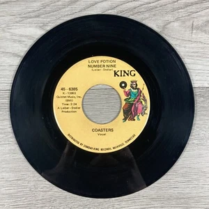 Coasters Love Potion Number Nine / D.W. Washburn 45 RPM 7” Vinyl King - Picture 1 of 2