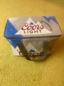CoorsLight soft side cooler w/ straps holds 36 cans 9x11x15" new - Picture 1 of 4