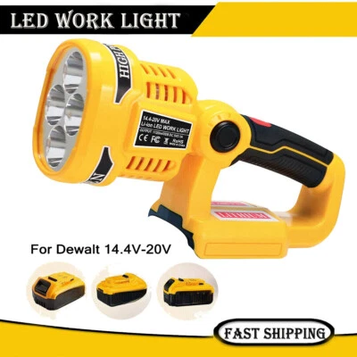 12W 1120LM LED Work Light Spotlight Flashlight For DeWalt 20V MAX Li-Ion Battery - Image 1 of 4