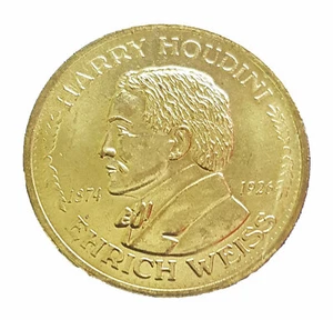 Houdini Coin - Ein Zaubertrick mit Geschichte - Münze und goldene Handschellen - Picture 1 of 3