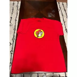 Buc-ee's T-Shirt Men's Size XL Sleeve Crew Neck Graphic Logo Very Good Condition - Picture 1 of 7