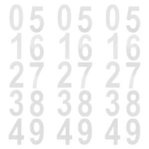 50pcs Mailbox Numbers for Outside Reflective Number Stickers Self Adhesive PVC - Picture 1 of 12