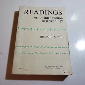 Readings For An Introduction To Psychology - Richard A. King Paperback, 1961,262 - Bild 1 von 8