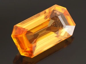 NATURMINE - SMARAGD ORANGE GELBER SAPHIR 1,58 CTS. - Bild 1 von 3
