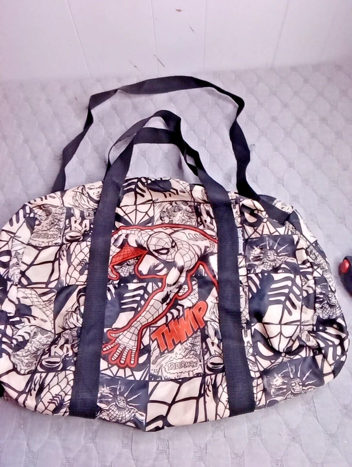 Bolso de Lona Pequeño Ligero de Nailon Marvel Comics Spiderman Estampado de Cómic 14x19" Foto 1 de 4