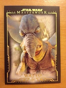 2015 Topps Star Wars Masterwork #66 Watto Silver Metallic #d 32/99 - Imagen 1 de 1