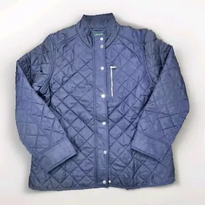 Ralph Lauren giacca trapuntata donna Diamond puffer blu scuro taglia XL - Foto 1 di 24