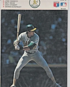 1990 MLB Baseball Oakland A Athletics 4 Glossy Pictures Canseco,Eckersley +++ - Picture 1 of 2